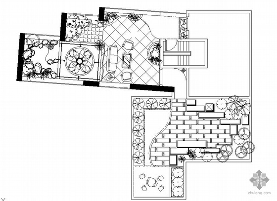 浙江屋顶花园设计图资料下载-某屋顶花园环境设计图