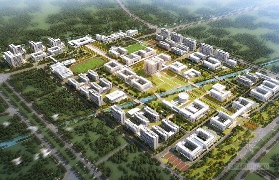 大学校园规划总平面图资料下载-[上海]新能源绿色低碳大学校园规划设计方案文本