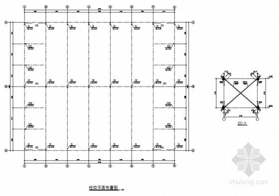 36跨度钢结构资料下载-36m单层钢结构厂房建筑结构设计图