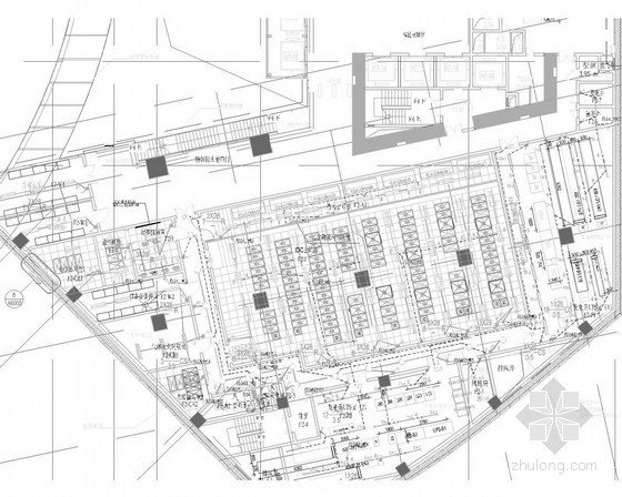 机房电气施工图dwg资料下载-[北京]二层机房专项电气施工图