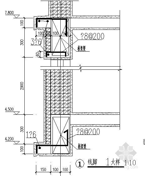 电梯基础详图资料下载-电梯坑配筋节点构造详图
