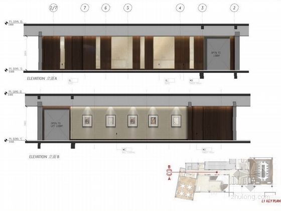[珠海]独栋古堡式国际会所最终室内设计方案立面图