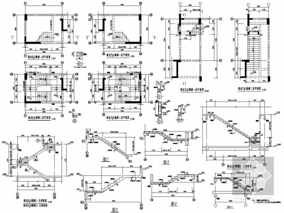 [浙江]两栋地上11层框架剪力墙结构住宅楼结构施工图-4#承台平面布置图