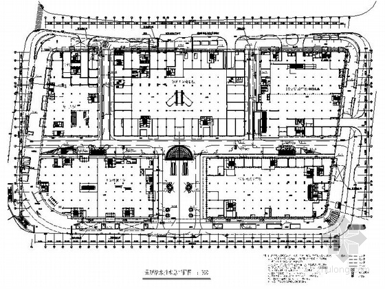 大型广场铺装施工图资料下载-[上海]大型核心建筑旗舰商业广场装修设计CAD施工图