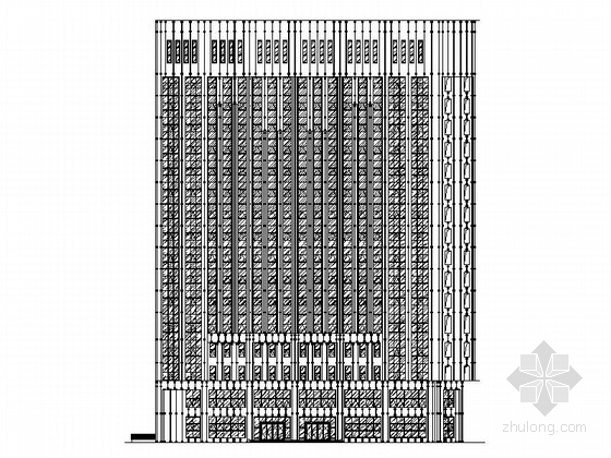 建筑门诊楼资料下载-[河南]十七层医院门诊楼建筑幕墙施工图