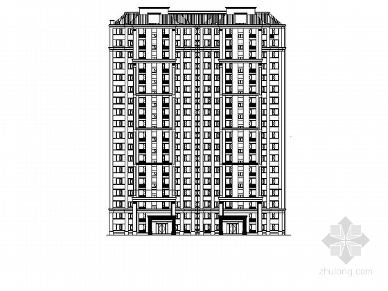 18层建筑施工图设计资料下载-[浙江]18层现代风格单体住宅建筑施工图（甲级设计院）