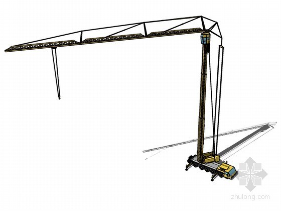 sketchup模型机械资料下载-起重机SketchUp模型下载