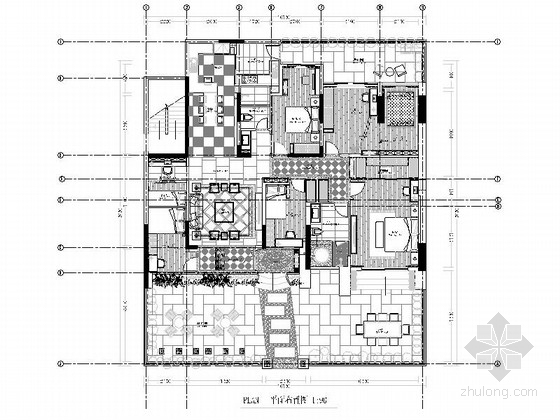 三室两厅两卫140平装修图资料下载-高级欧式风格六室两厅豪宅室内装修设计施工图