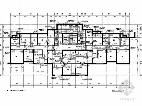 32层剪力墙结构大学城住宅楼结构施工图（含建筑图）-地下室平面图