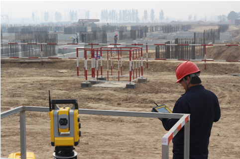工程质量检测机器人资料下载-测量机器人在濮阳豫能电厂锅炉基础施工中的应用技术总结