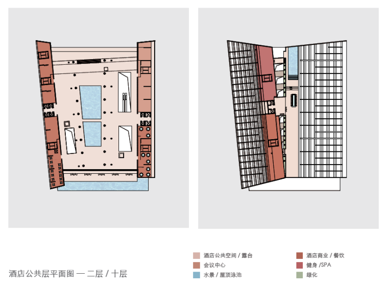 [安徽]黄山花溪酒店改造建筑设计方案文本-公共层平面图