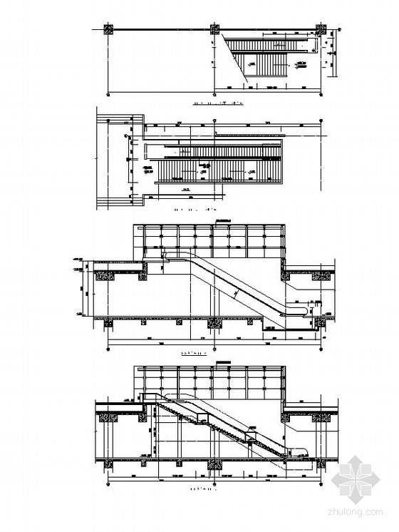 [广西]两层框架结构市级地下交通枢纽建筑施工图-两层框架结构市级地下交通枢纽建筑详图