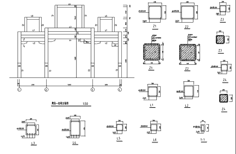 25套各类型古建筑牌坊施工图纸-牌坊节点