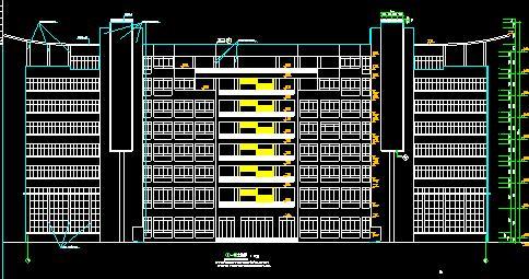 大学综合楼cad图资料下载-大学综合楼全套完整施工图