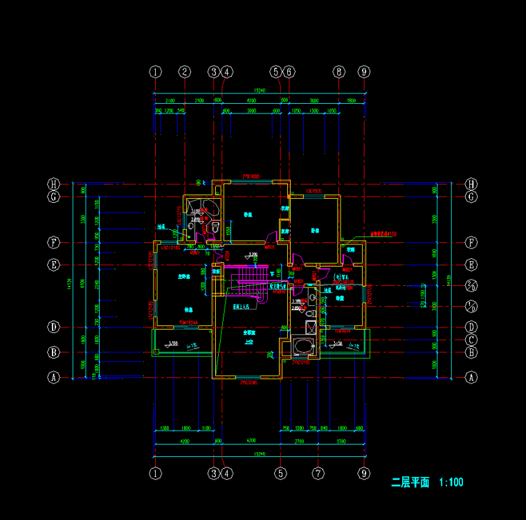 小型建筑方案施工图资料下载-别墅方案施工图