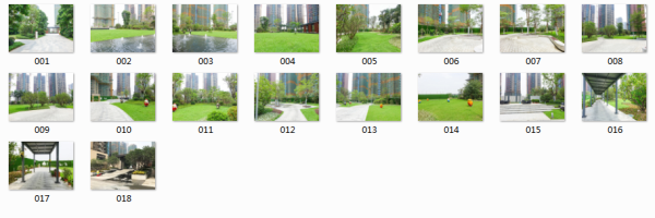 [广东]生态滨水全龄运动住宅社区景观规划设计（方案+SU模型+CAD平面图+实景图）  -实景图总缩略图
