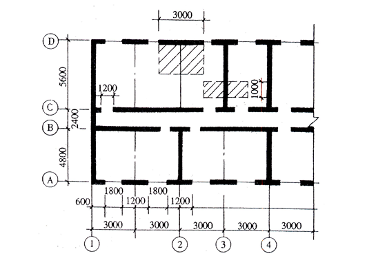 一层砖混结构课程设计资料下载-砌体结构课程设计-四层混合结构试验楼墙体设计