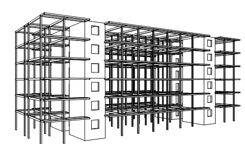 封闭阳台图片资料下载-某多层钢结构学生公寓结构设计