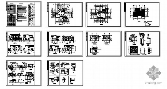 某苏式江南二层别墅建筑结构水电施工图-3