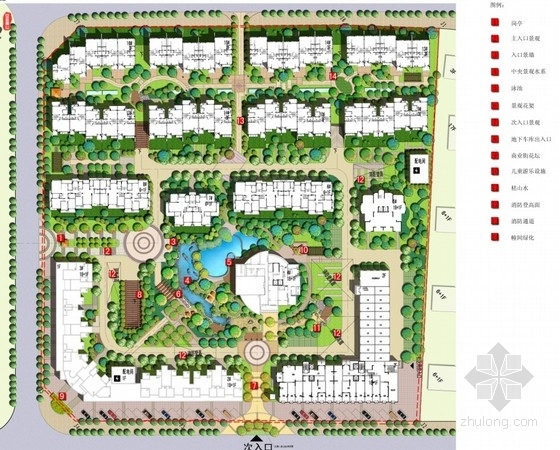 生态居住建筑规划资料下载-[安徽黄山]生态简约风格居住社区景观规划方案