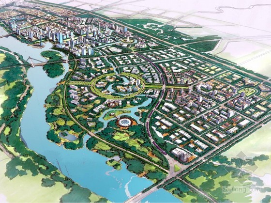 新城区总体规划资料下载-[沈阳]生态新城总体规划与核心区城市设计