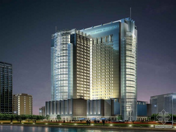 十层酒店文本资料下载-[上海]某二十七层大酒店建筑方案文本