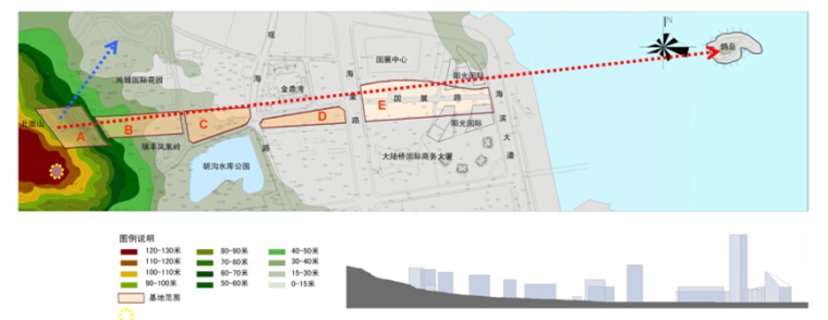 城市林带景观规划案例资料下载-[江苏]山海景观轴城市景观规划设计