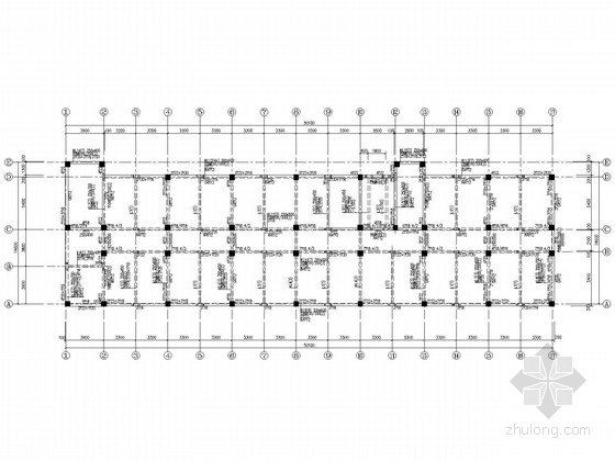 五层宿舍施工图资料下载-五层框架宿舍楼结构施工图