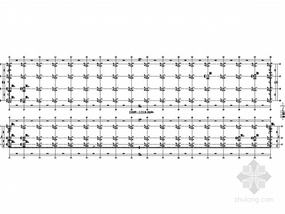 地下三层框架结构车库结构施工图-A区基础顶~-9.900墙、柱施工图 