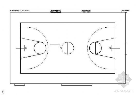 篮球场草图大师素材库资料下载-篮球场施工图