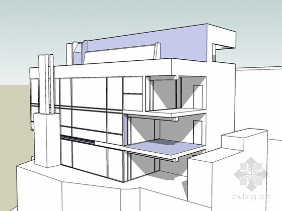 悉尼道尔斯家庭住宅资料下载-道格拉斯住宅SketchUp模型下载