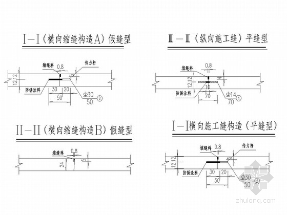 公路路面结构图软件资料下载-[河北]公路路面整体布置图设计