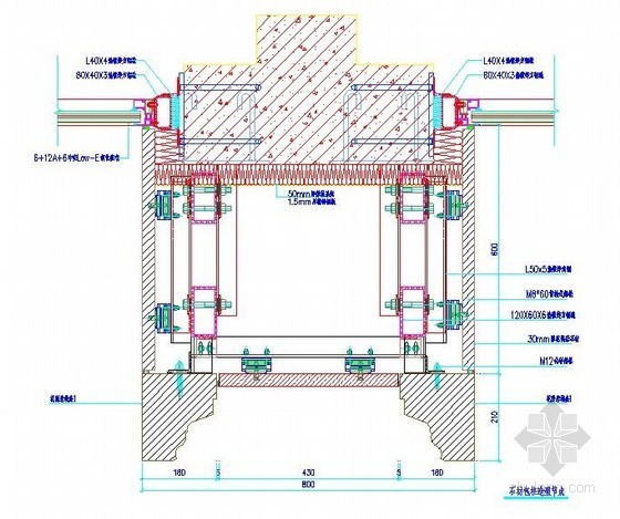 石材横向造型节点资料下载-石材包柱造型节点详图