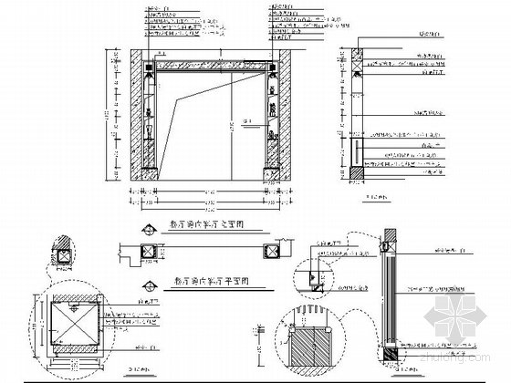 简欧唯美室内空间施工图立面图