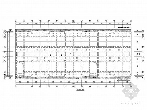 5900平六层底框结构宿舍楼建筑结构施工图-2层板钢筋图 