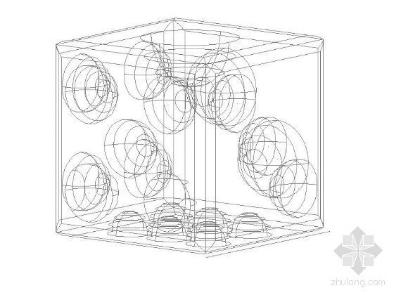 骰子的CAD图块资料下载-骰子三维图块