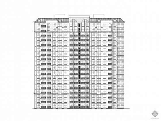 十八层住宅楼建筑设计图资料下载-某小区十八层住宅楼建筑施工图