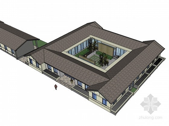 商业住宅混合模型资料下载-商业住宅sketchup模型下载