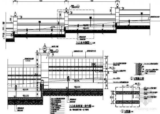 主入口水景节点详图-2