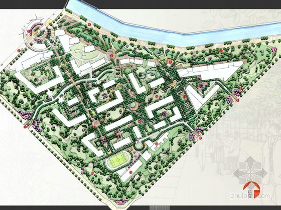 滨河概念设计方案文本资料下载-[北京]国际社区景观概念设计方案