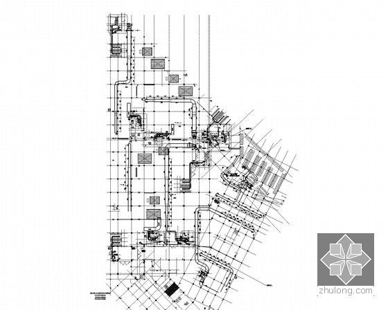 [江苏]多栋多层商业建筑空调通风系统施工图（水环热泵原理图多）-人防口部详图