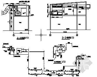 大型展厅平面布局cad资料下载-某展厅空调系统平面图