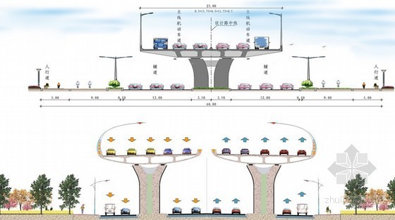 路线横断面设计资料下载-[PPT]《城市快速路设计规程》之横断面设计