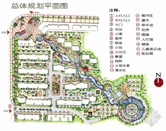 法式小区景观方案资料下载-江苏小区全套景观方案