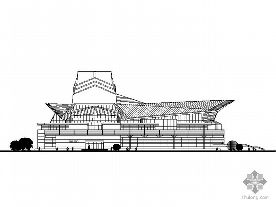 珠海紫禁书院方案资料下载-[杭州]某大剧院方案CAD图