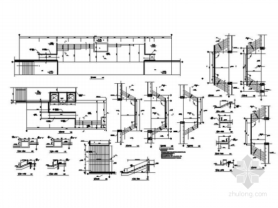 [大连]市级框架结构特级网球场建筑施工图-市级框架结构特级网球场建筑详图