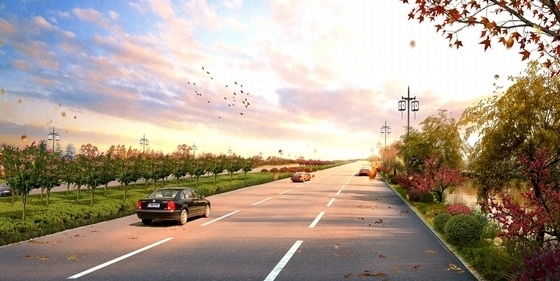 [江苏]地域性文化特色道路景观规划设计方案-景观效果图