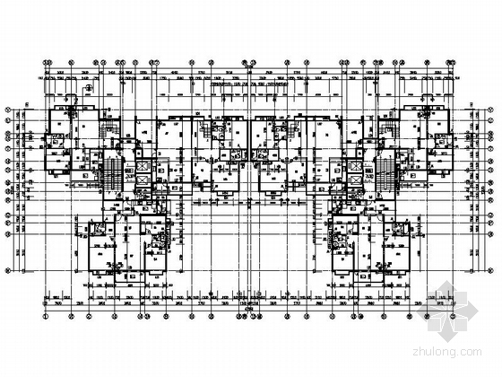 [广东]某二十四层商住楼建筑施工图（含效果图）-A栋22层平面图