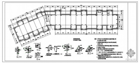 平屋面结构图画法资料下载-某屋面平改坡结构图纸