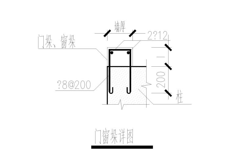 [河南]购物广场(商店+电影院+商业)全套图纸-门窗垛详图